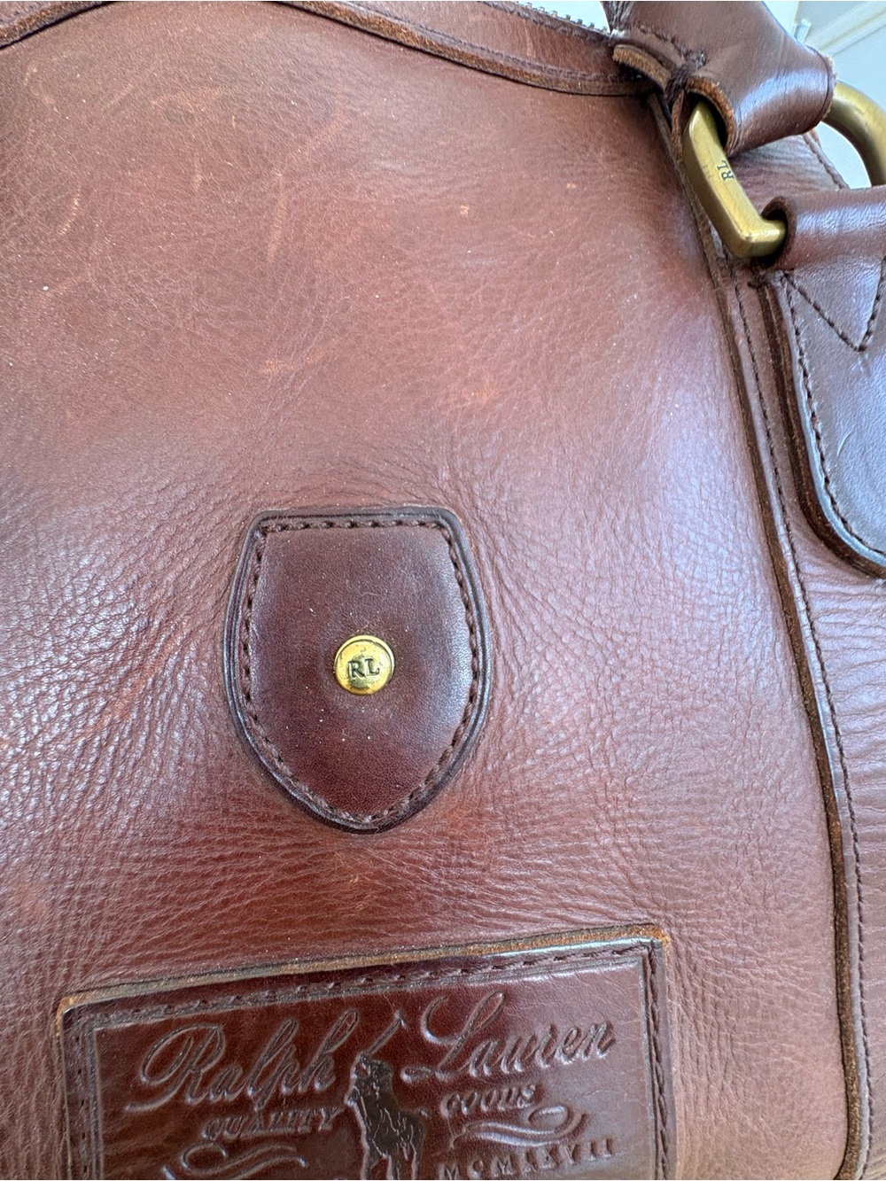 Ralph Lauren Leather Rockport Duffle Bag - Picture 2 of 16